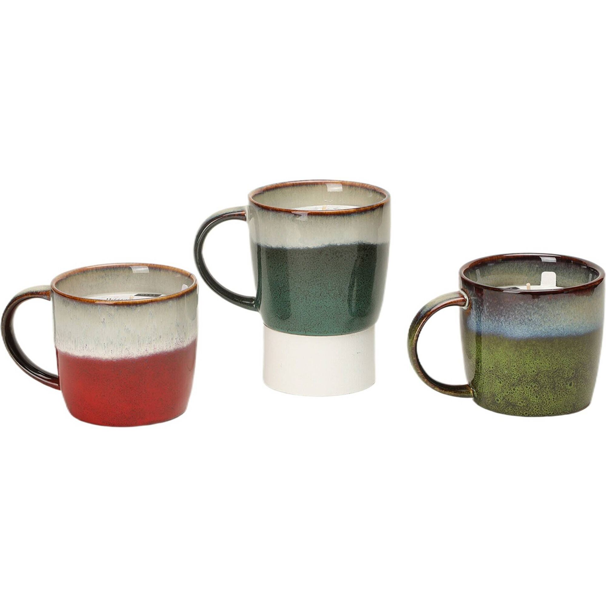 Vela em Caneca com Asa 200g Verde Kasa