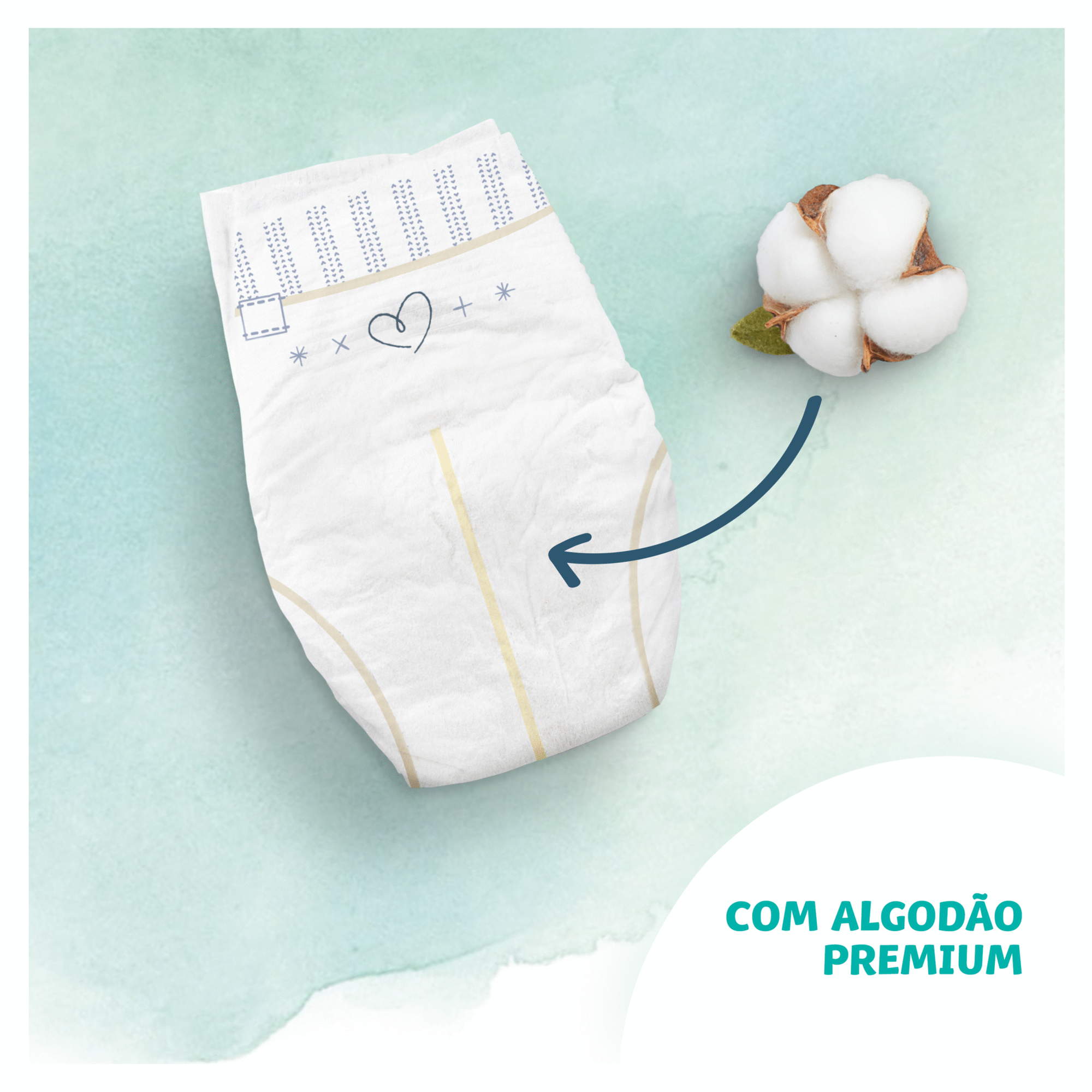 Fraldas Cuidado Total 2-5kg T1