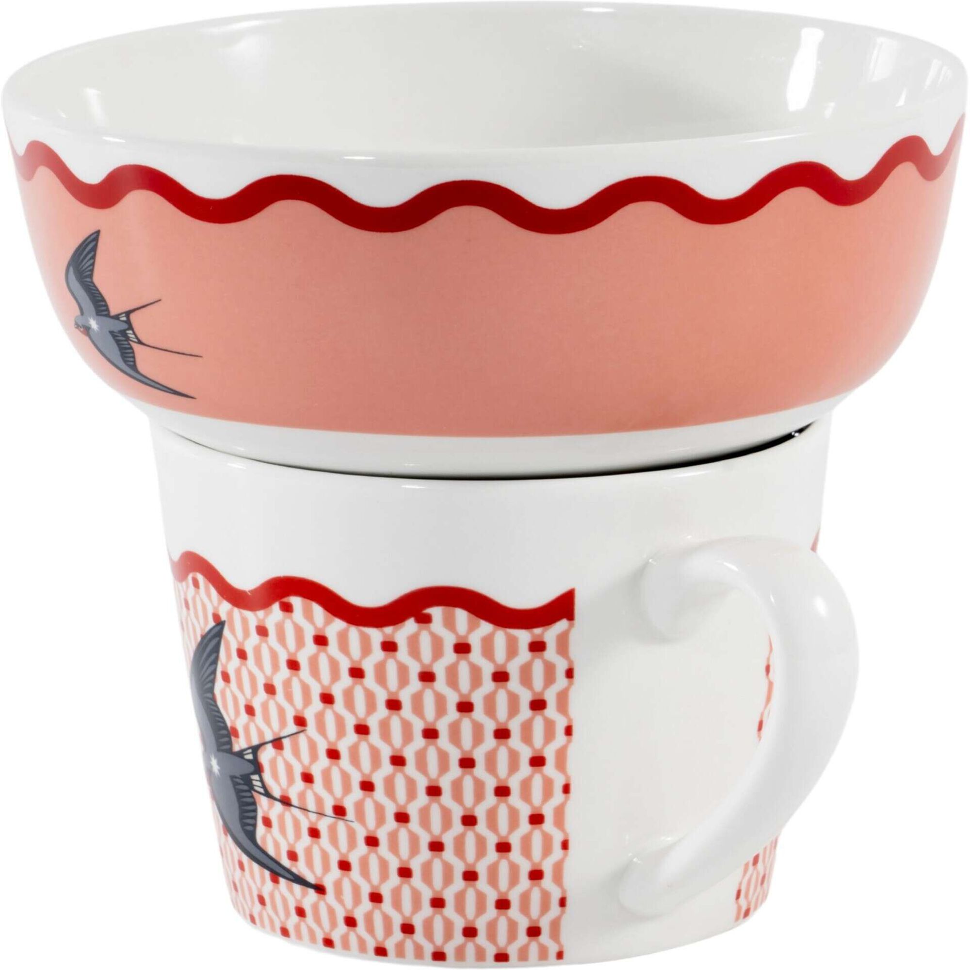 Conjunto Caneca 350ml e Taça 500ml Andorinha Cosmos