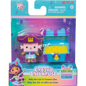 Figura Gabby's Dollhouse Pirata e caixa de Tesouro (vários modelos)