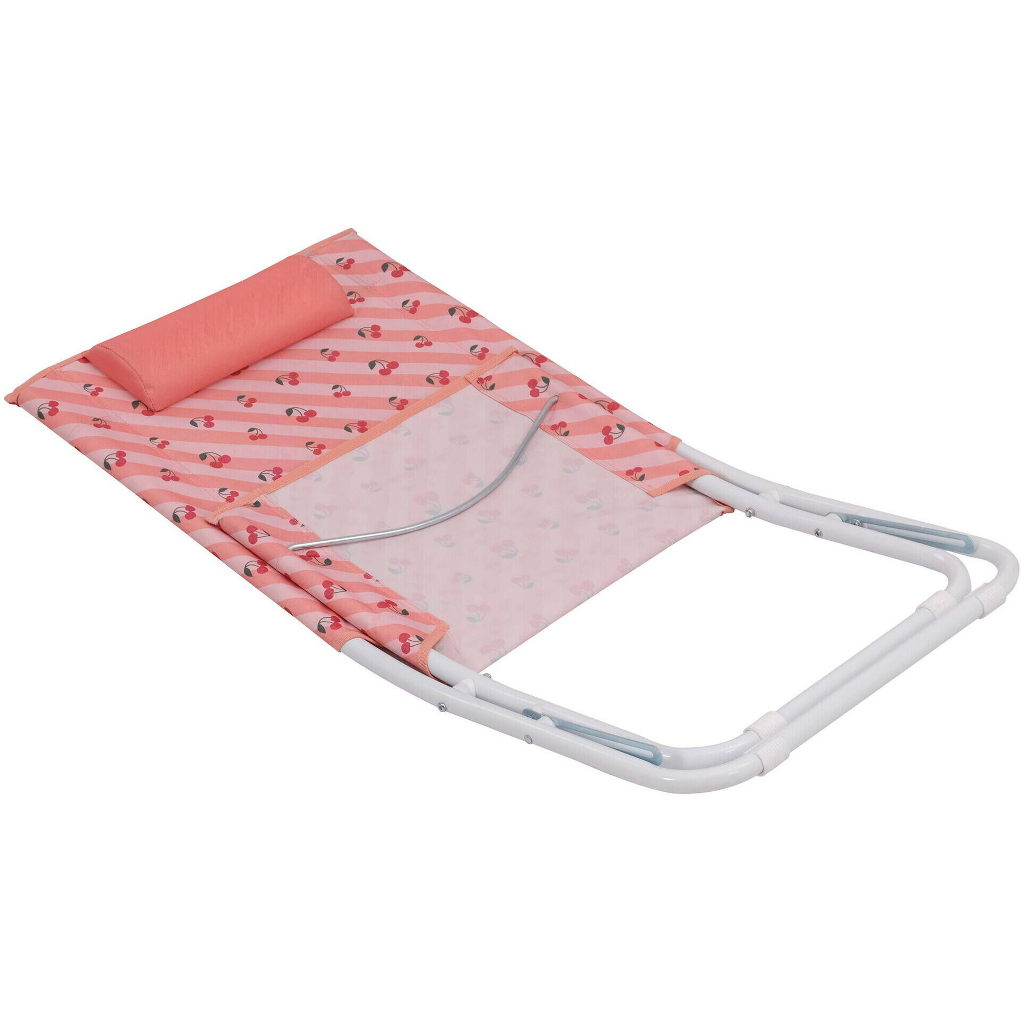 Cadeira Relax com Almofada Vermelha com Cerejas Candy Stripes Kasa