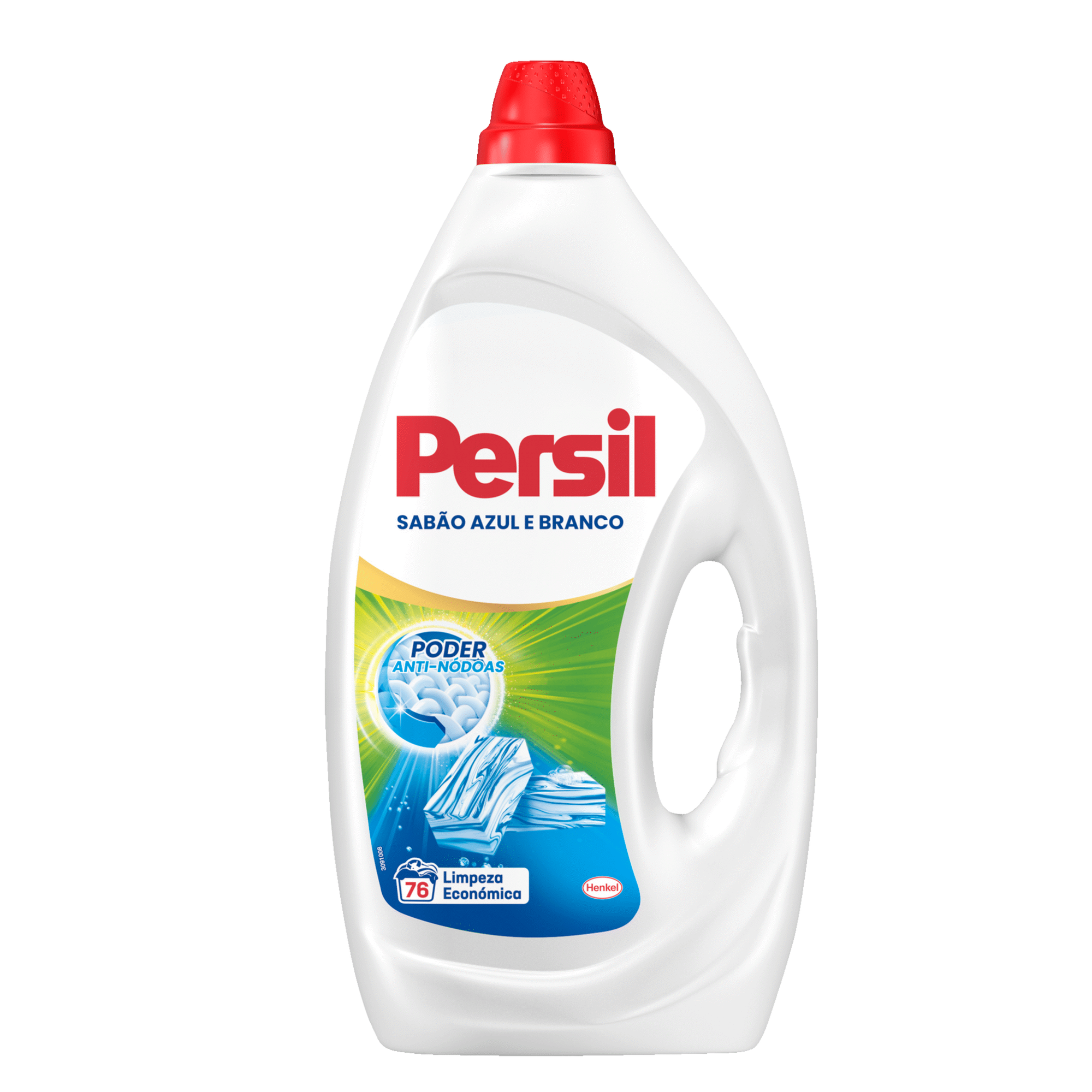 Detergente M&aacute;quina Roupa L&iacute;quido Sab&atilde;o Azul e Branco Persil