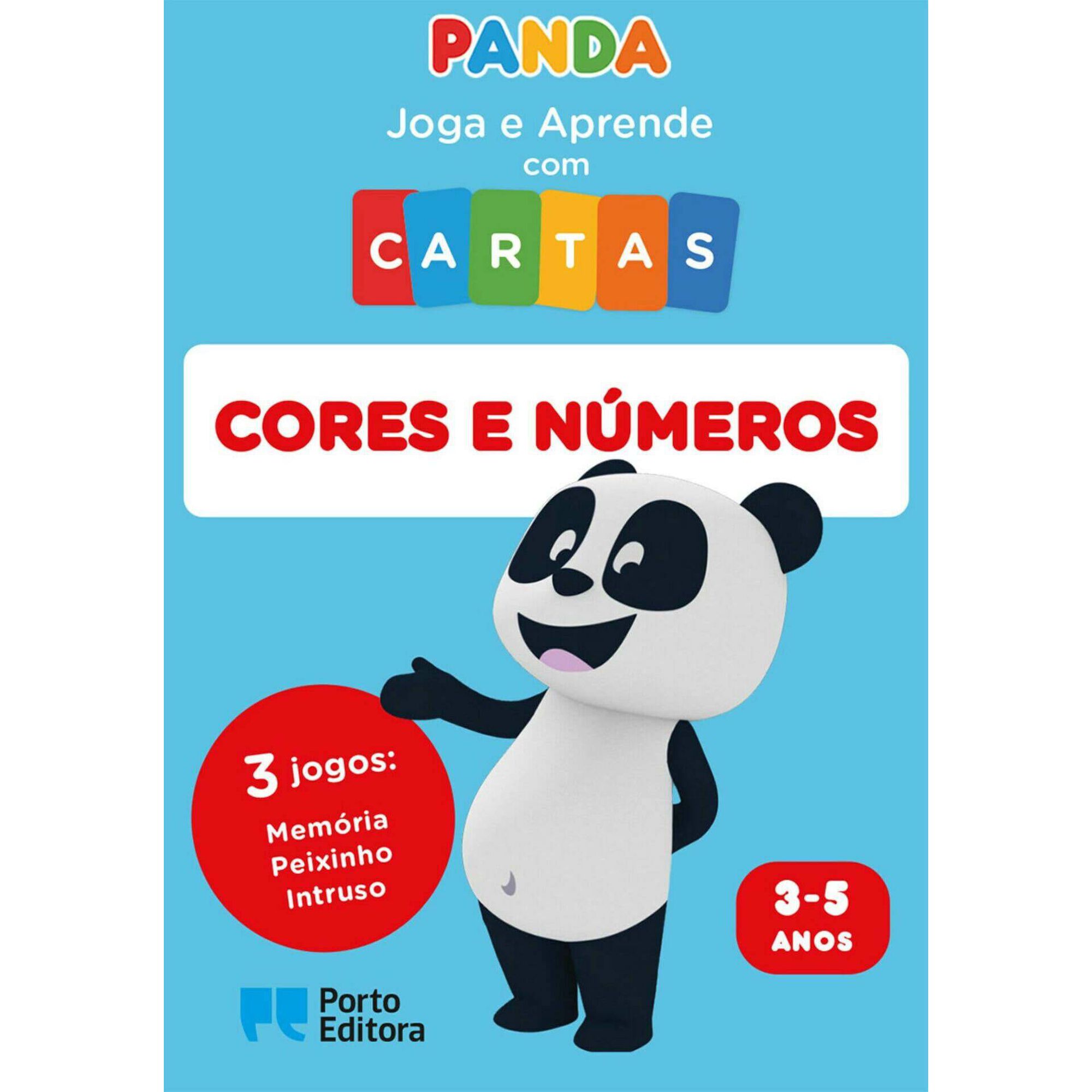 Panda - Joga e Aprende com Cartas - Cores e Números