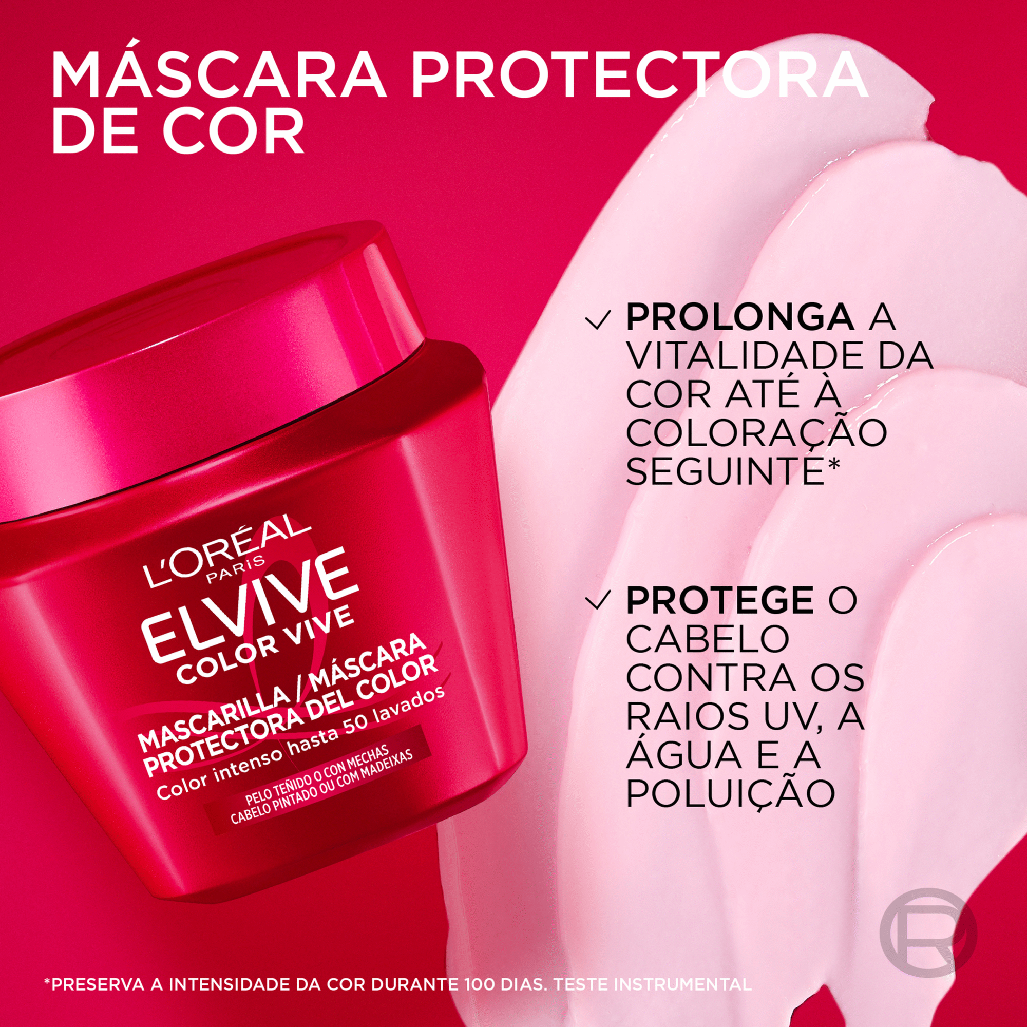 M&aacute;scara Cabelo Color Vive L'Or&eacute;al Paris Elvive