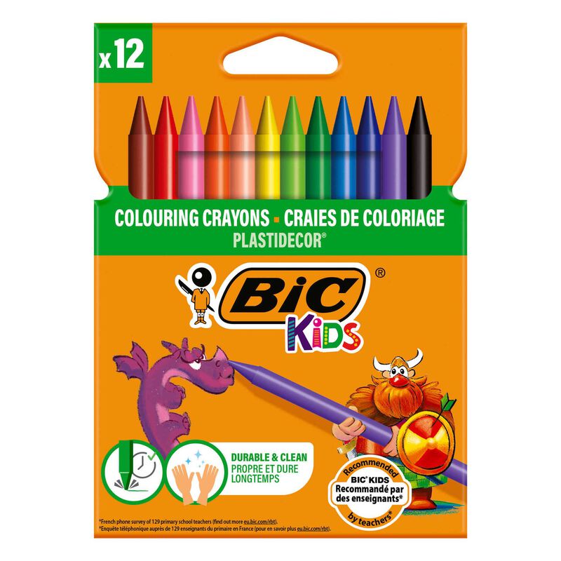 Lápis de Cera Kids Plastidecor Bic