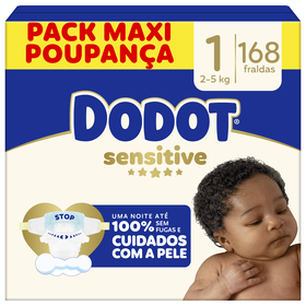 Fraldas Sensitive 2-5kg T1 Dodot
