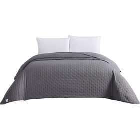 Colcha Washed Cinza
