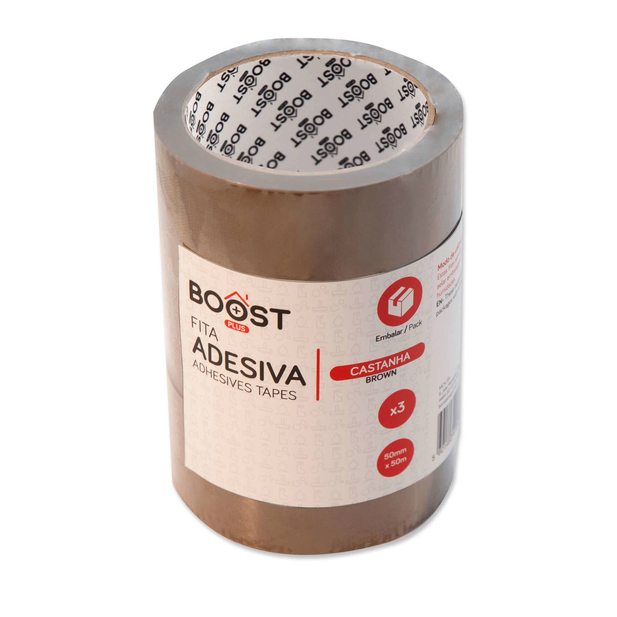 Fita Cola de Embalar 50mmx50mts Castanha
