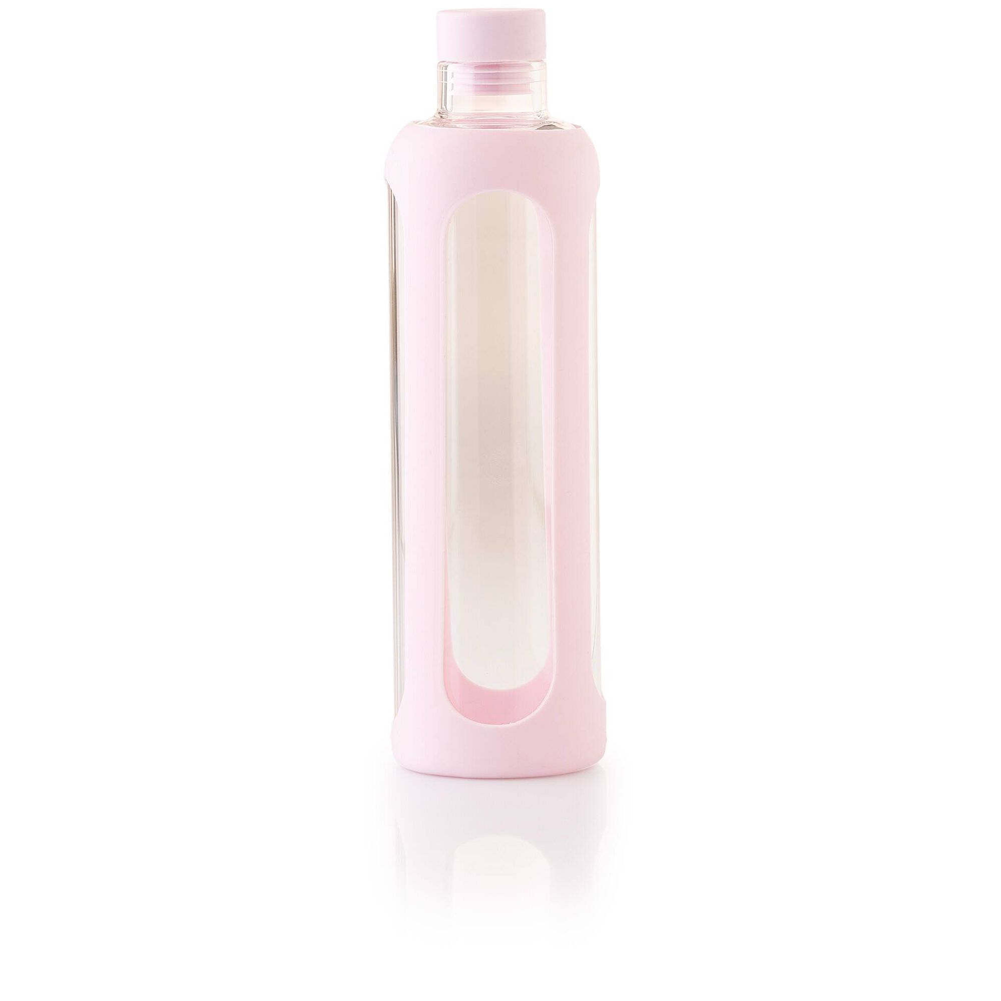 Garrafa com Tampa 700ml Silicone Rosa Garrafa com Tampa 700ml Silicone Rosa