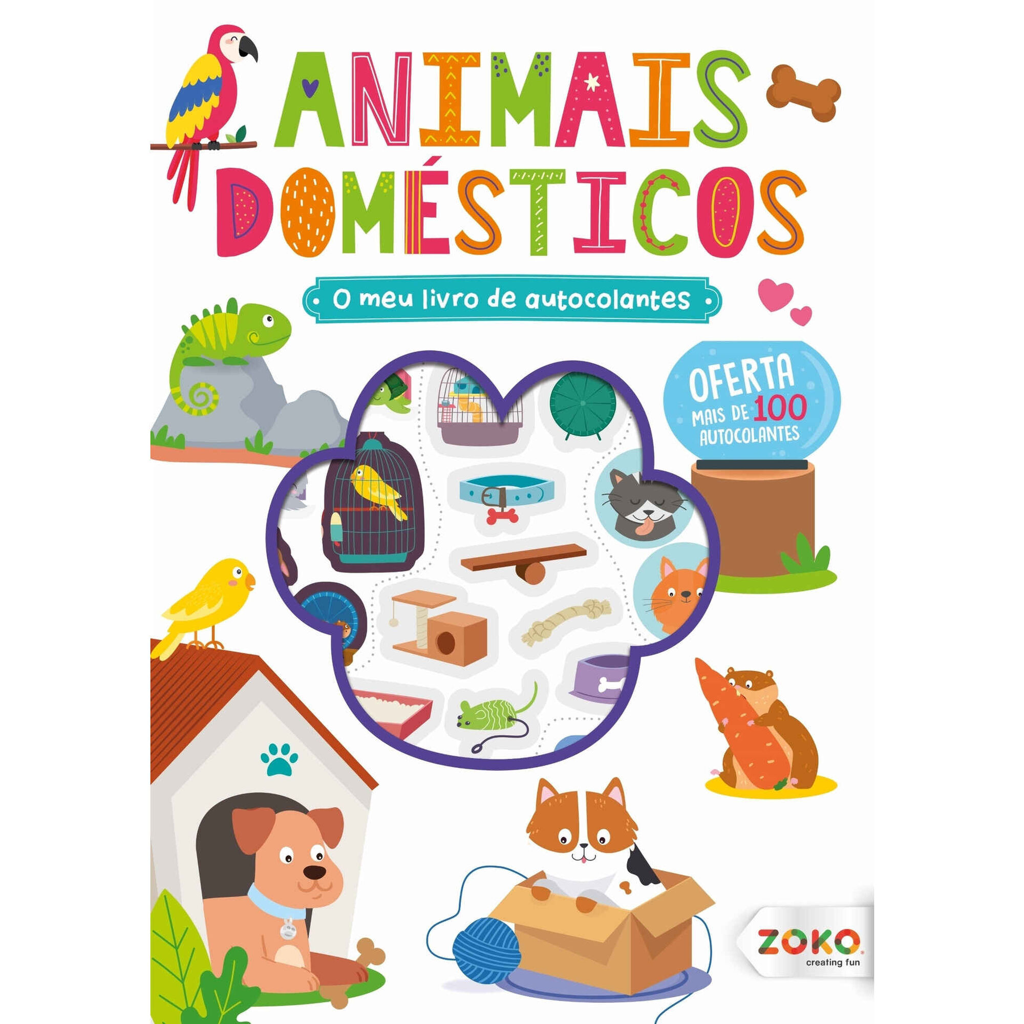 O Meu Livro de Autocolantes - Animais Domésticos O Meu Livro de Autocolantes - Animais Domésticos