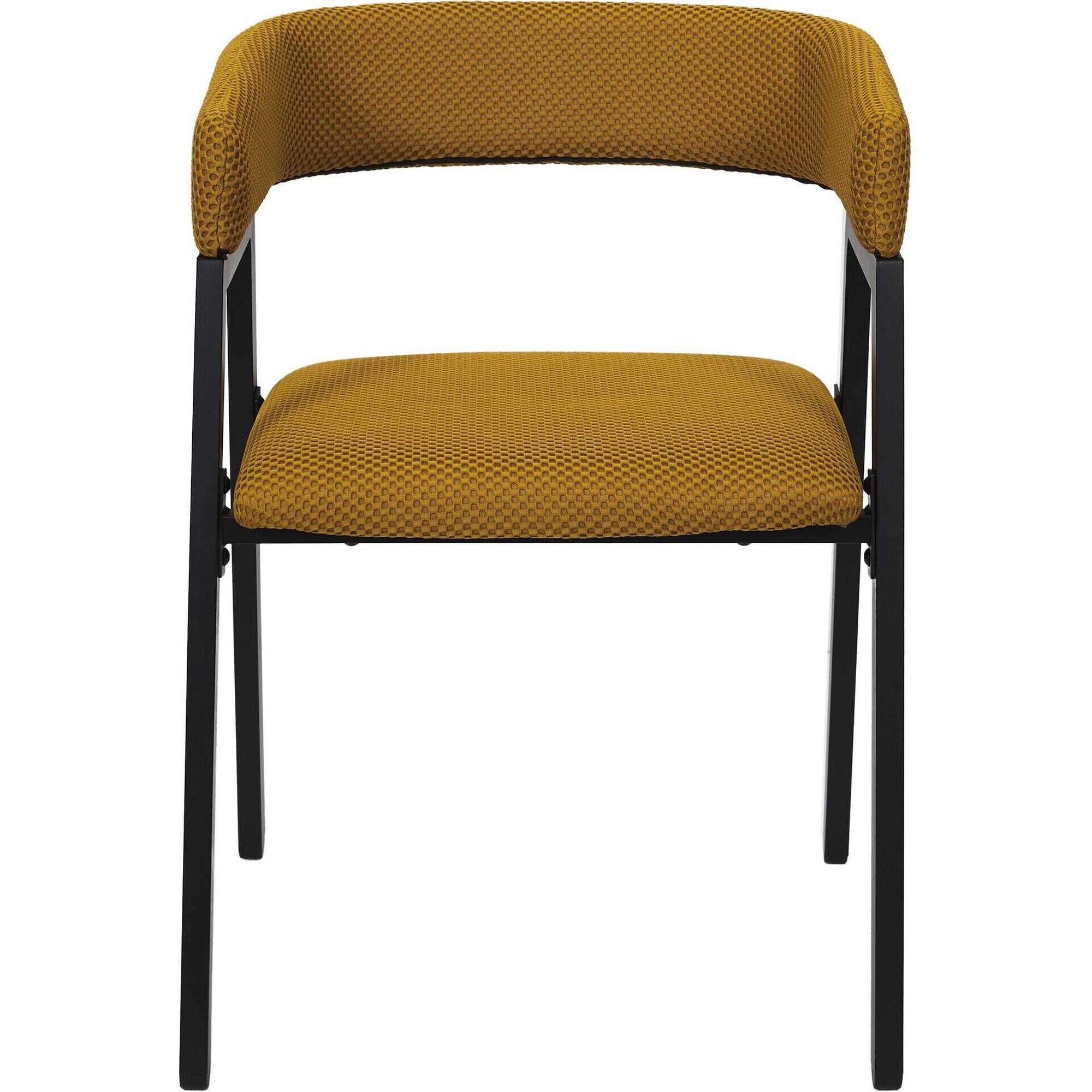 Conjunto de 2 Poltronas Estofadas Amarela Atom