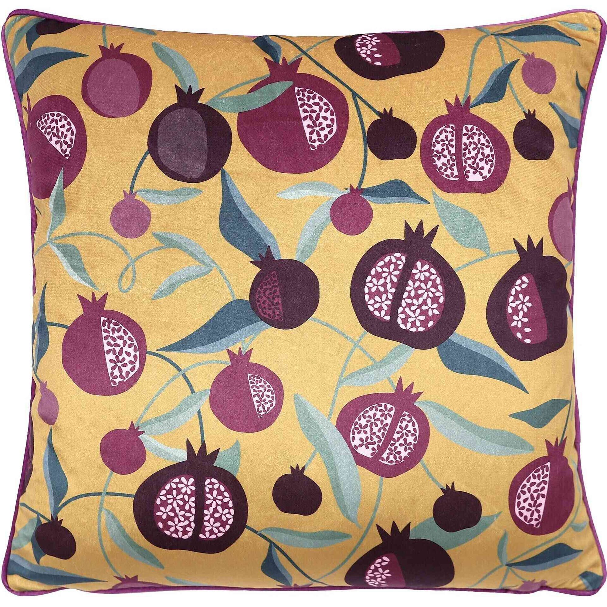 Almofada 45x45cm Amarela Rom&atilde;s Kasa