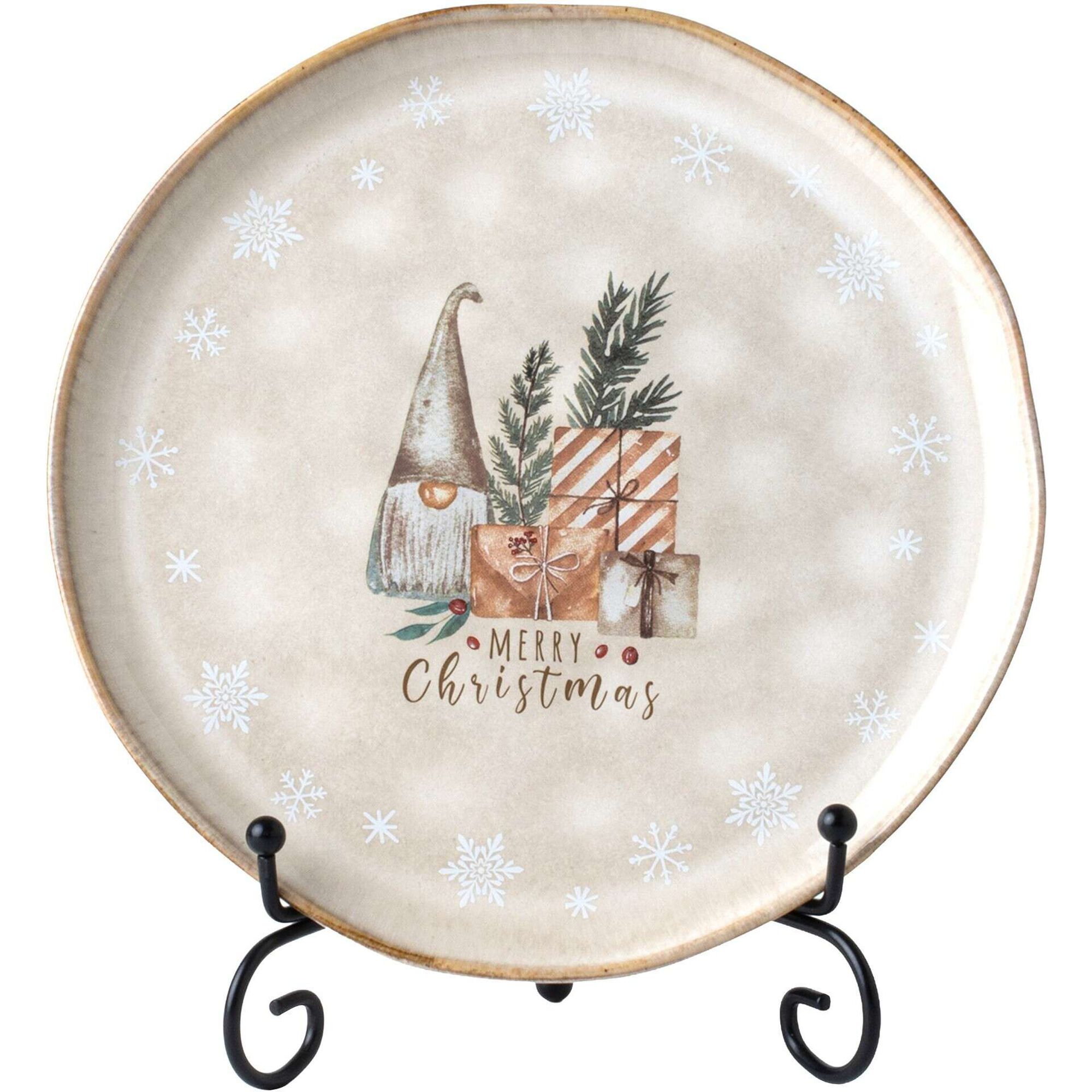 Prato de Sobremesa 20,3cm Bege Kasa