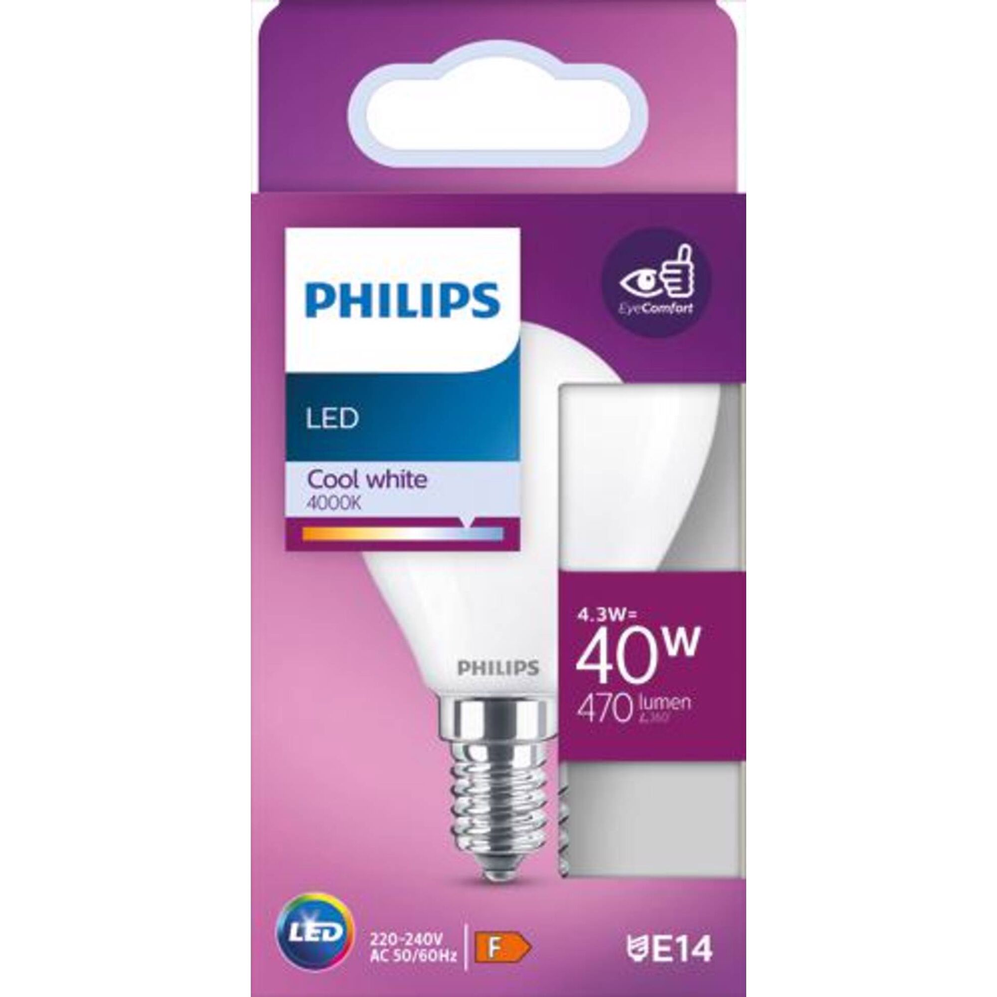 Lâmpada LED Vela E14 4000K 40W