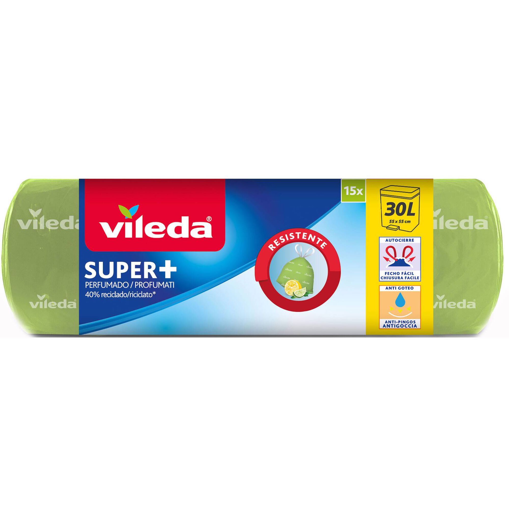 Sacos Lixo Super+ Perfumados Limão 30 lt