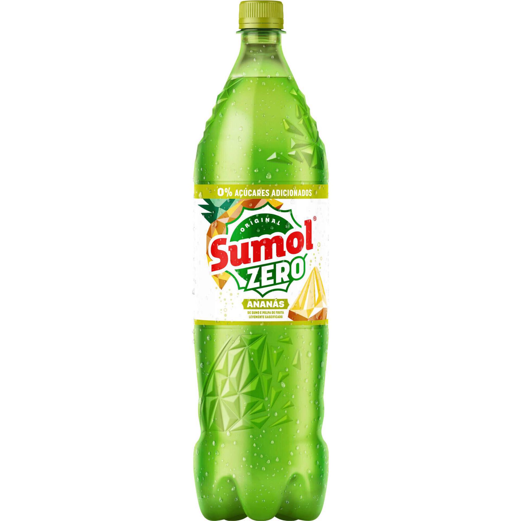 Refrigerante com G&aacute;s de Anan&aacute;s sem A&ccedil;&uacute;car Sumol