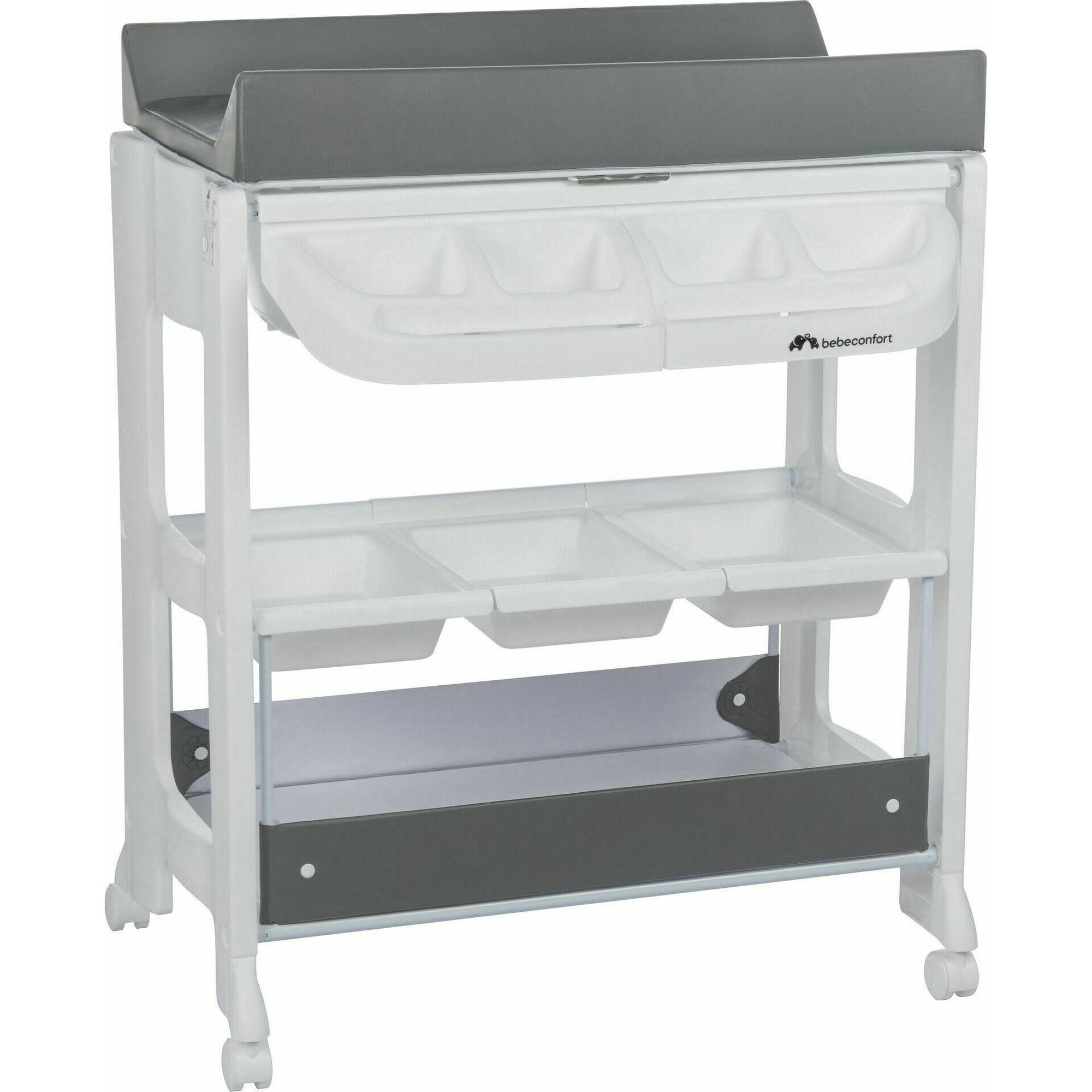 Banheira 3 N&iacute;veis Cinza Rosie Bebeconfort