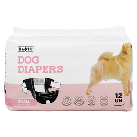 Fraldas Descart&aacute;veis para C&atilde;o S (32-42cm) Dashi