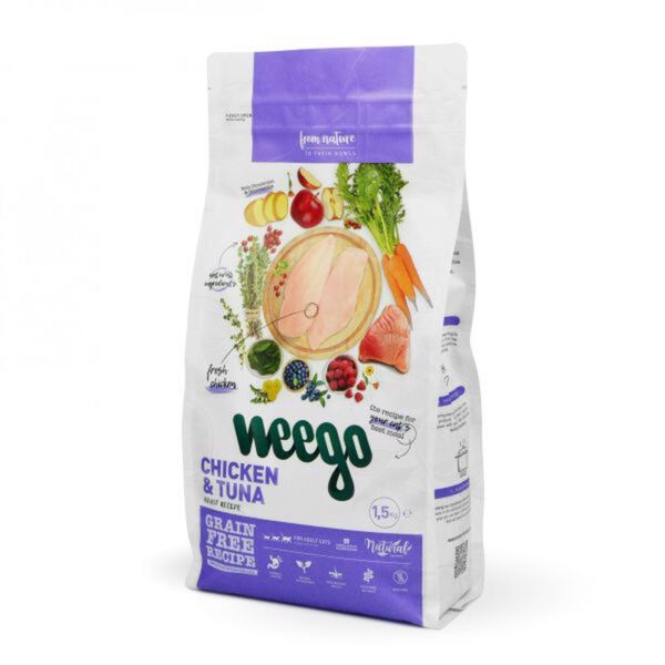 Ração para Gato Adulto Frango e Atum Weego