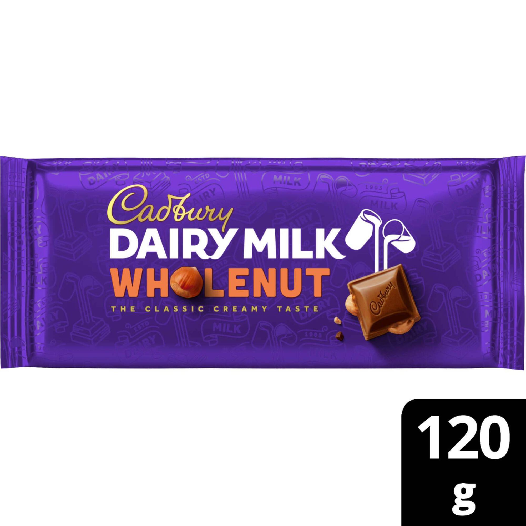 Tablete de Chocolate de Leite e Avel&atilde; Dairy Milk Cadbury