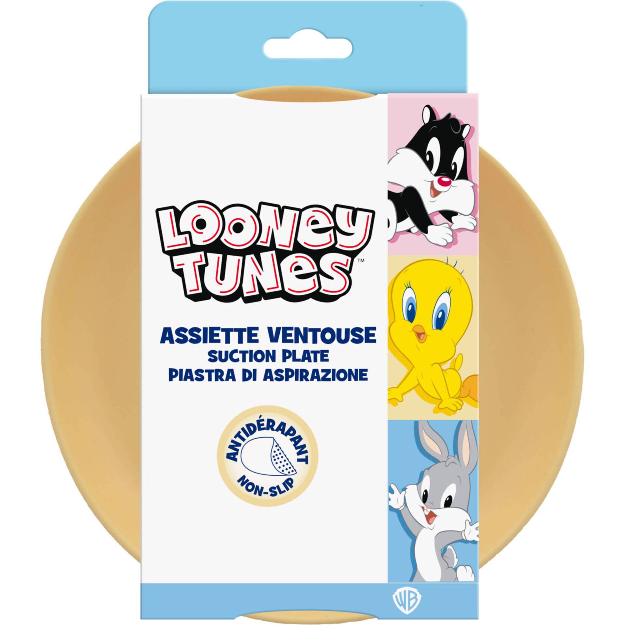 Prato em Silicone Looney Tunes Abc
