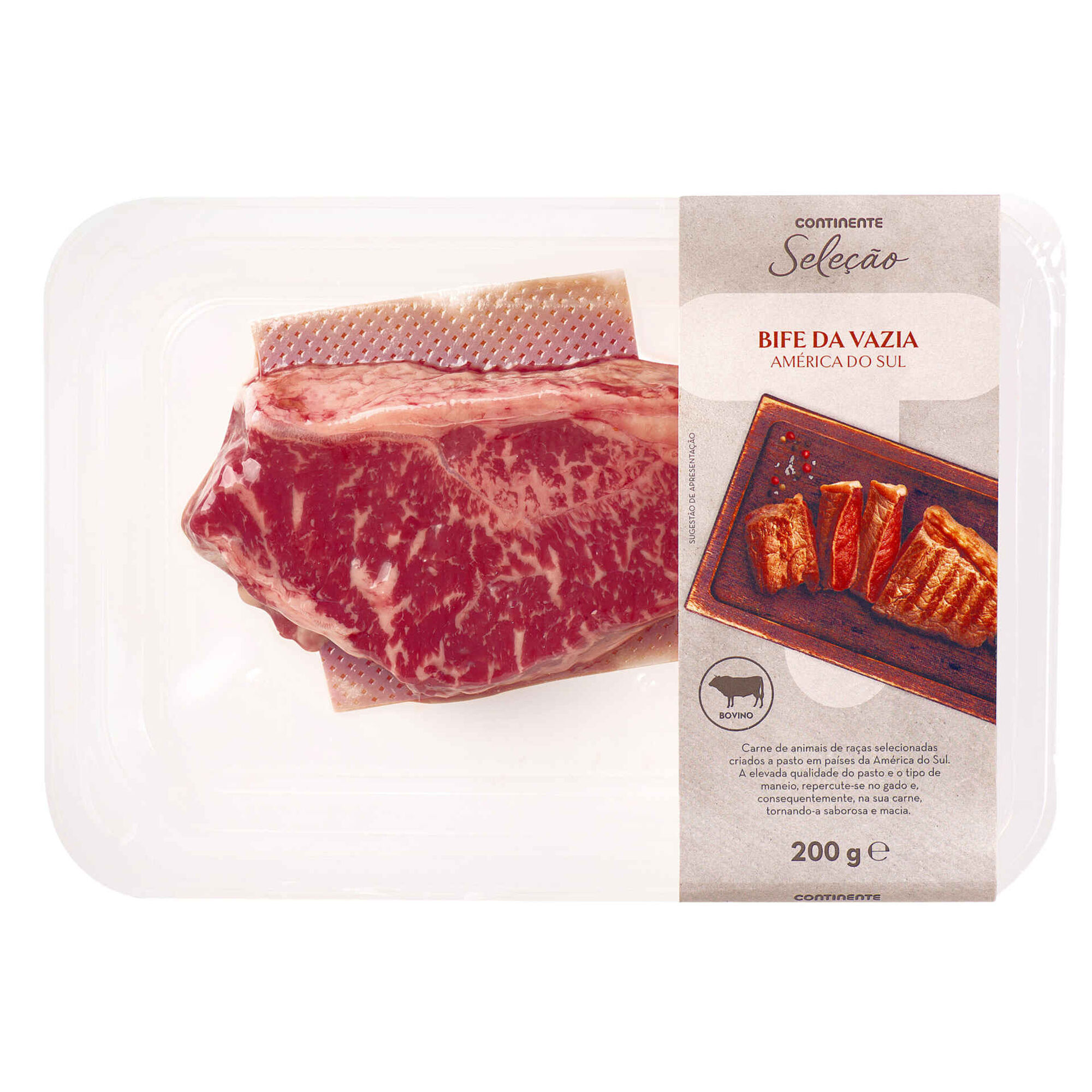 Bife da Vazia de Bovino Am&eacute;rica do Sul
