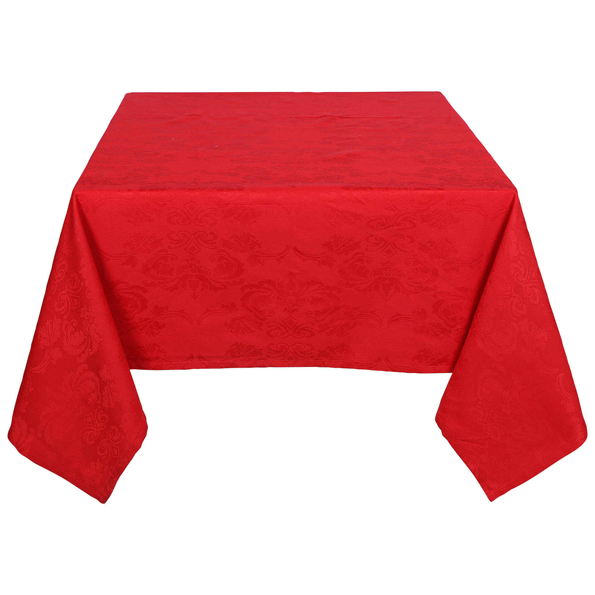 Toalha Mesa Vermelha Jacquard