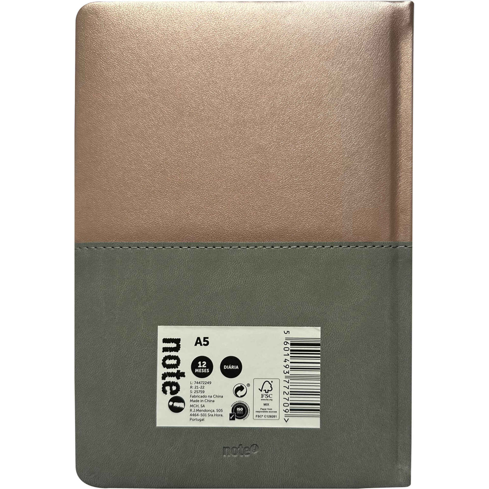 Agenda A5 2026 12 Meses (várias cores)