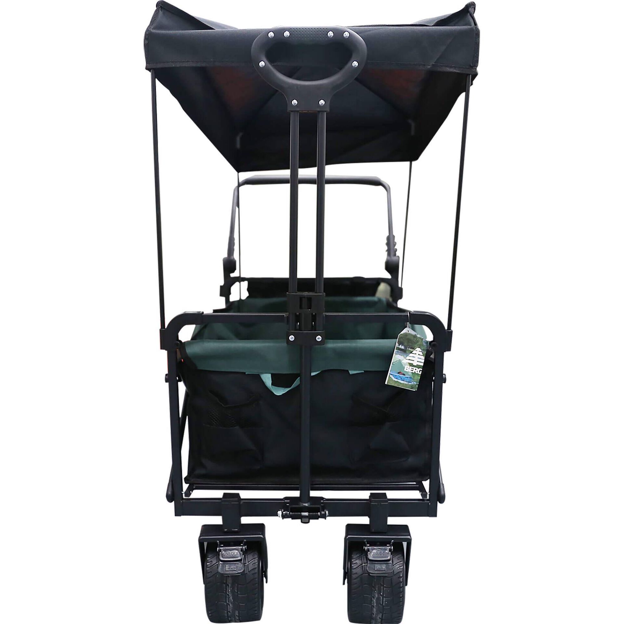 Carrinho de Transporte Preto e Verde Berg