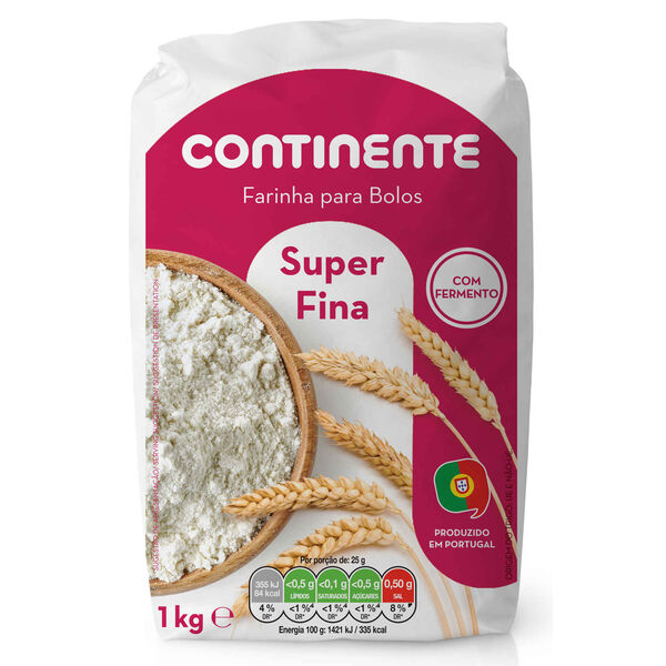 Farinha de Trigo Super Fina com Fermento Continente