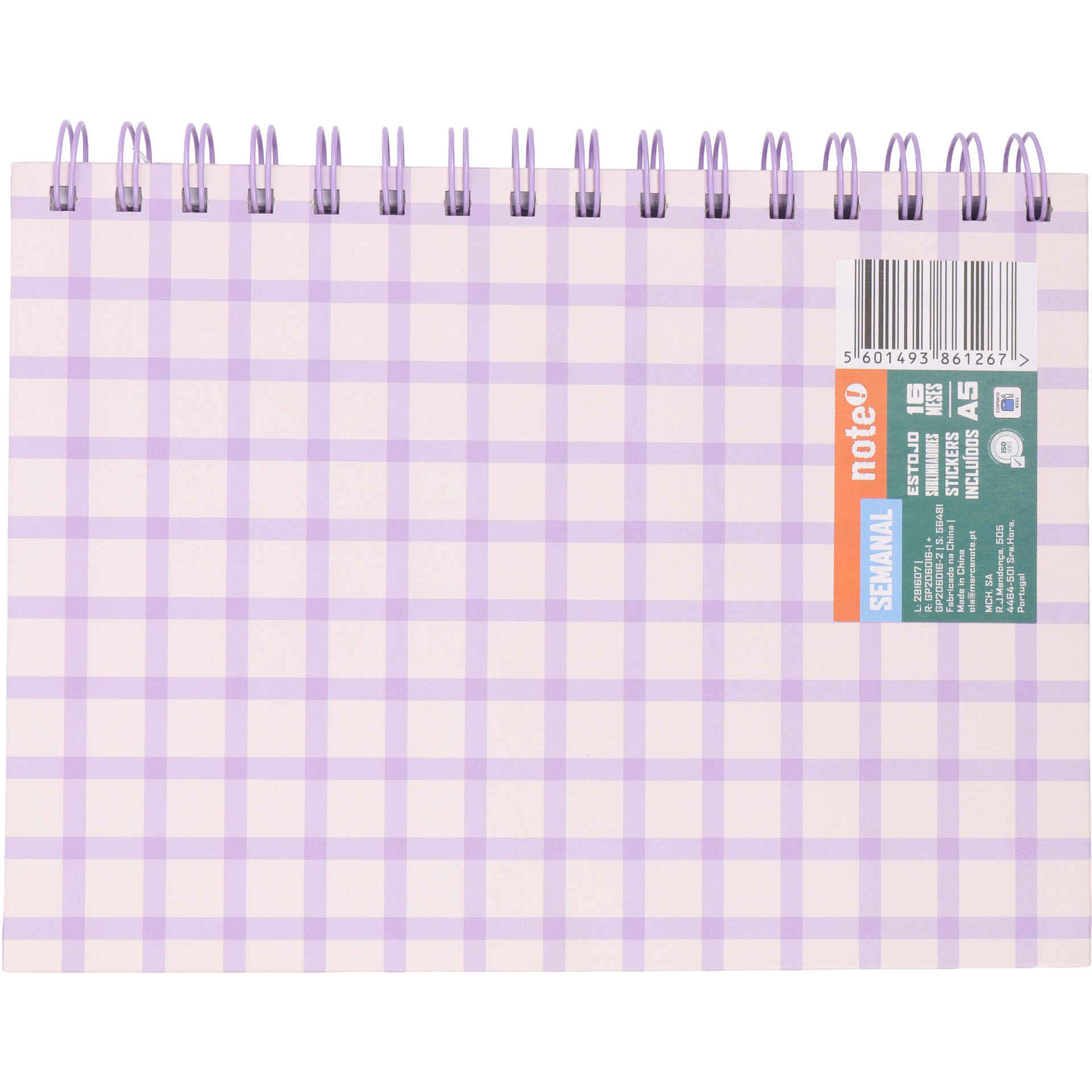 Conjunto de Agenda 16 Meses A5 com Sublinhadores e Estojo (v&aacute;rios modelos) Note!