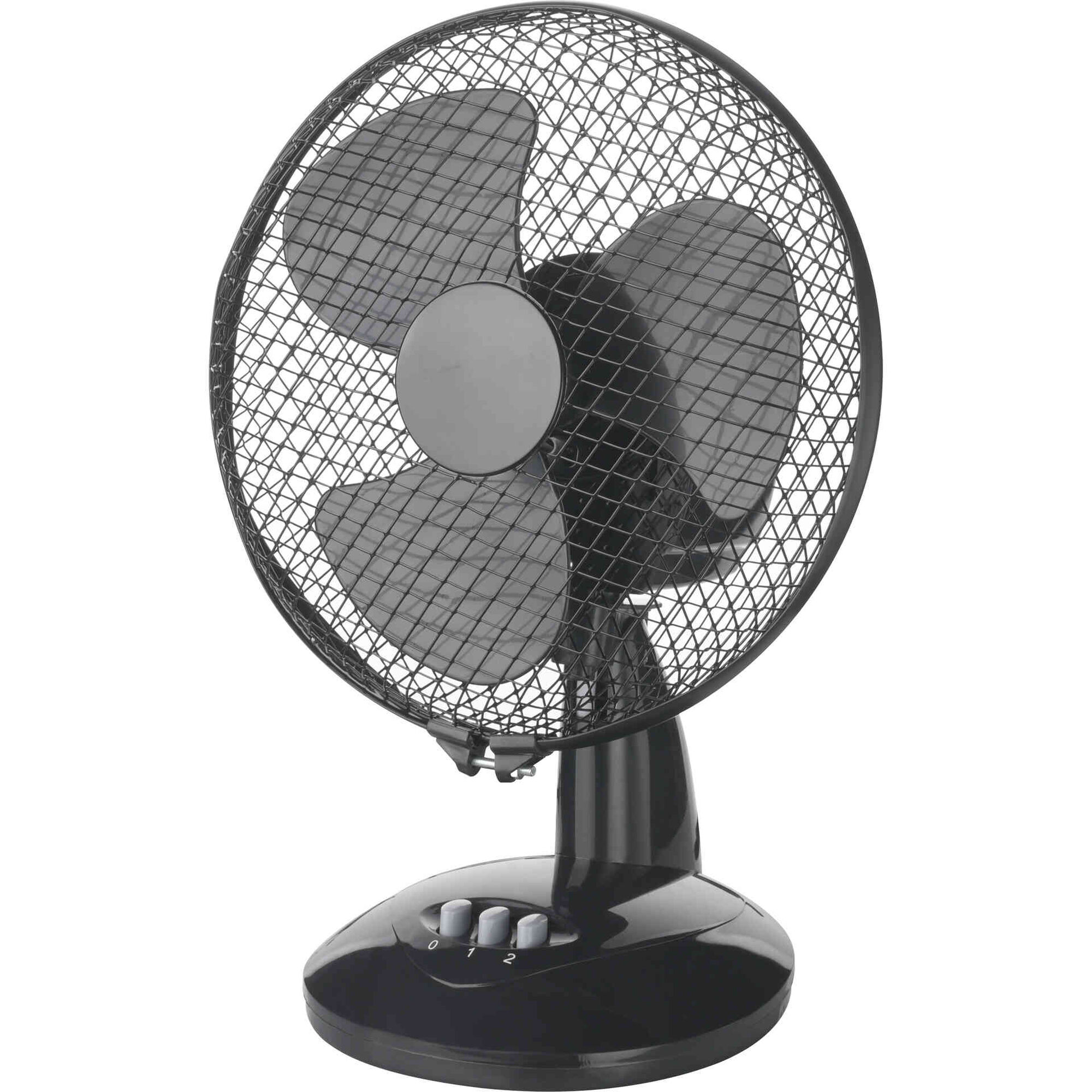 Ventoinha de Mesa 26cm 30W Preto Bazar&atilde;o