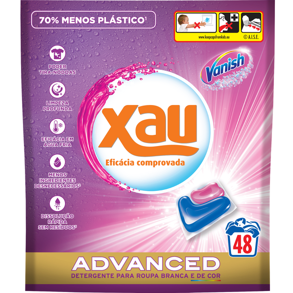 Detergente Máquina Roupa Cápsulas Advanced Xau