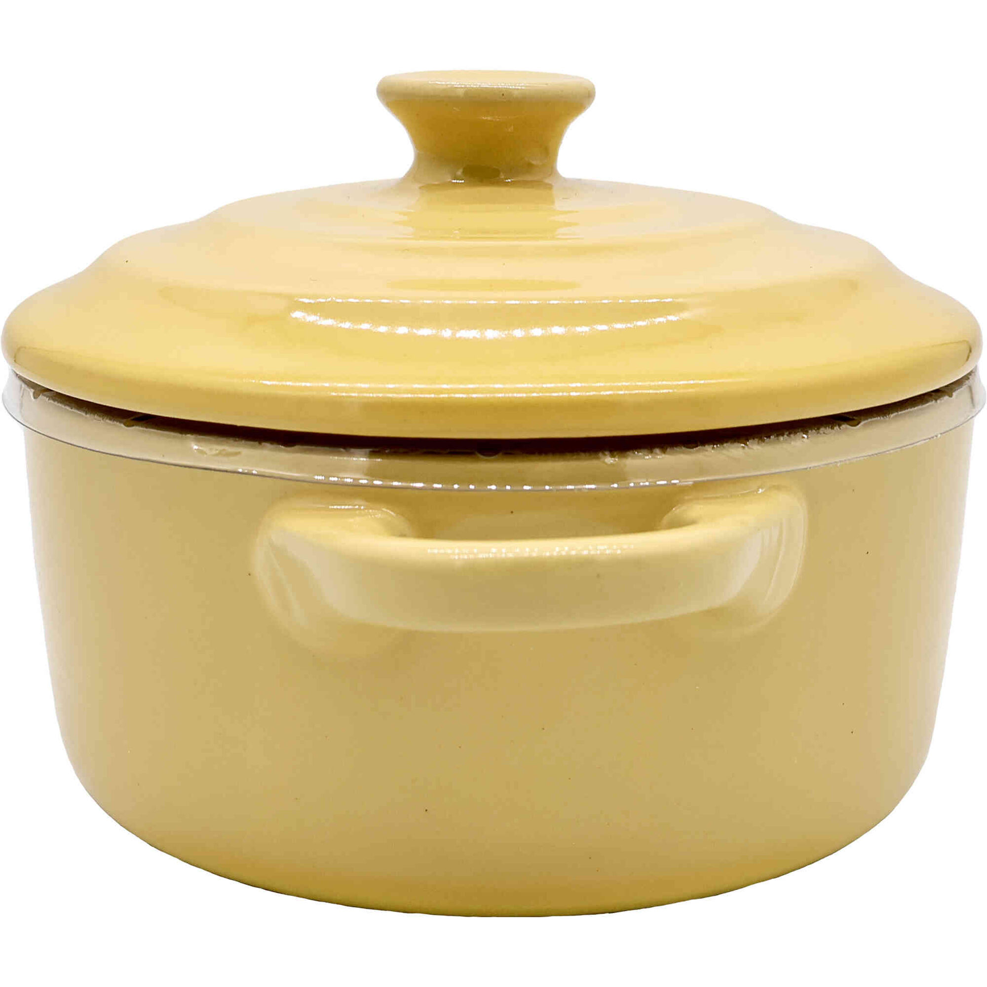 Mini Ca&ccedil;arola Forno 700ml Amarela Kasa