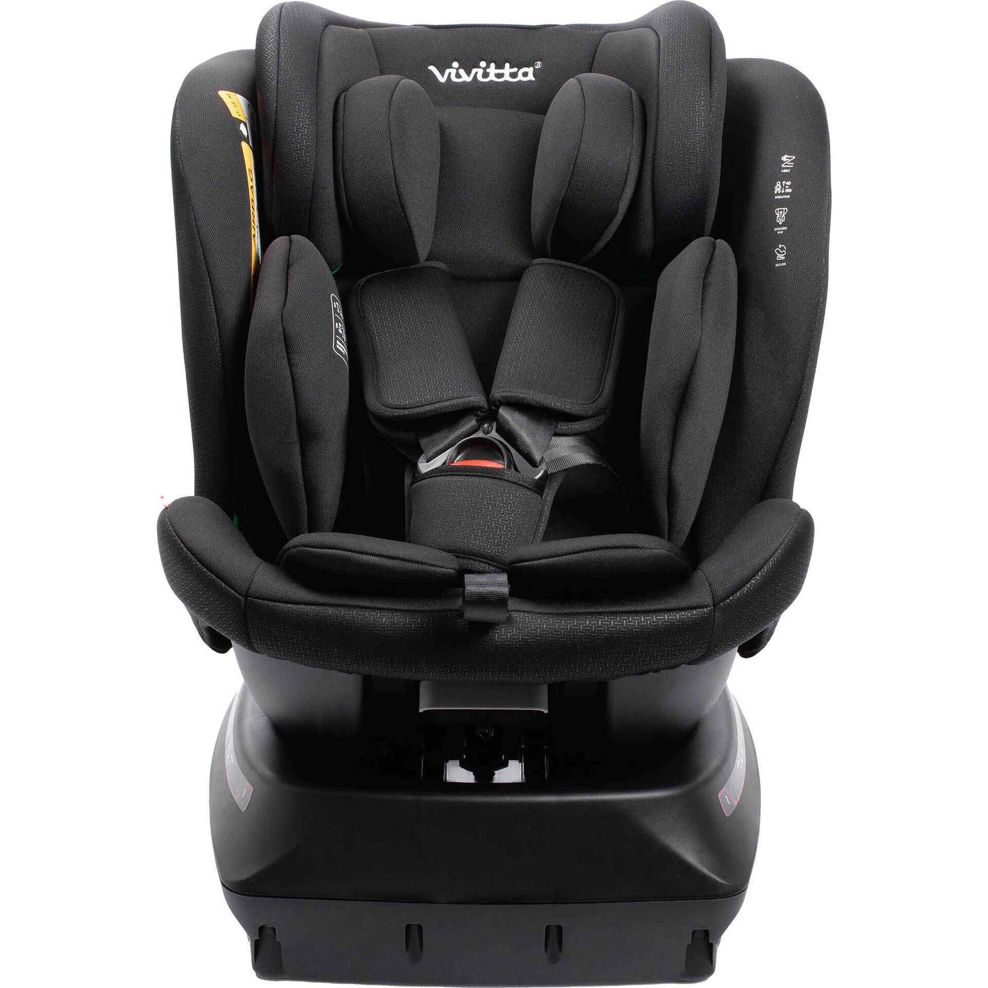 Cadeira Auto I-Size 40-150cm Rotativa Preta Sanna Ibelt Vivitta