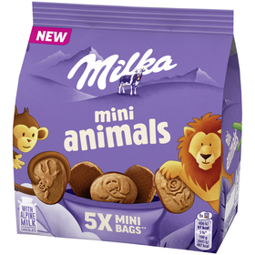 Bolachas Mini Animals Chocolate de Leite Milka