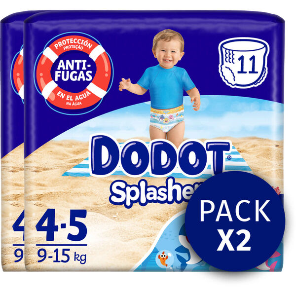 Fraldas Cueca Banho Splashers 9-15kg T4 Dodot