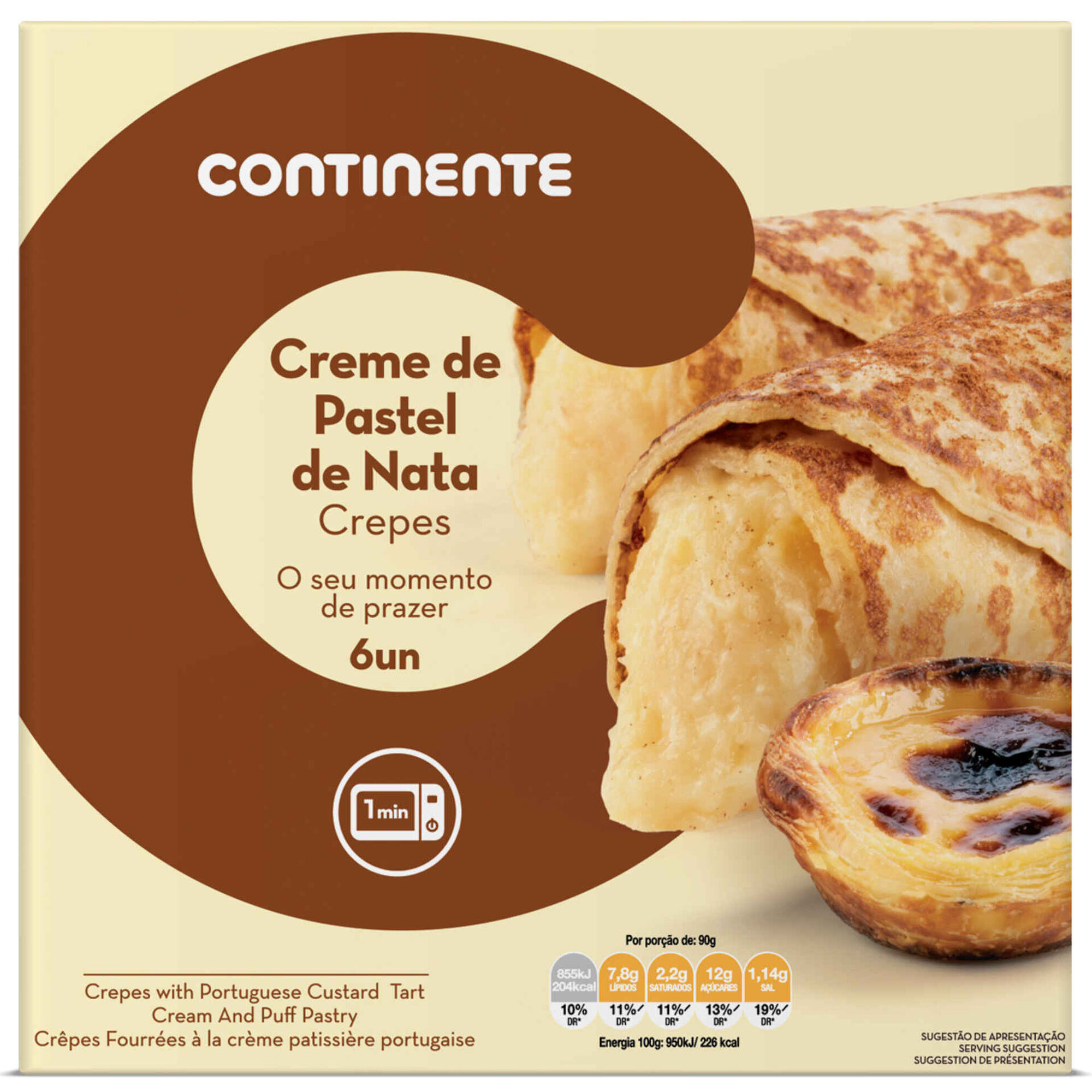 Crepes de Creme de Pastel de Nata