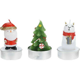 Vela de Natal 6cm (v&aacute;rios motivos) Bazar&atilde;o