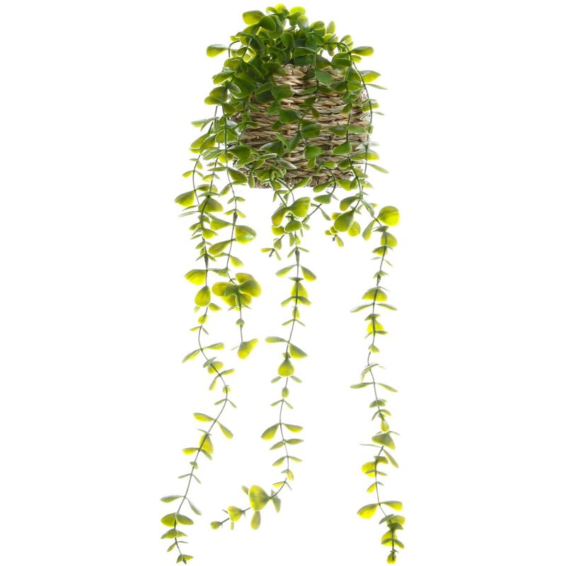 Planta Artificial Vaso Palha Folhas a Cair Kasa