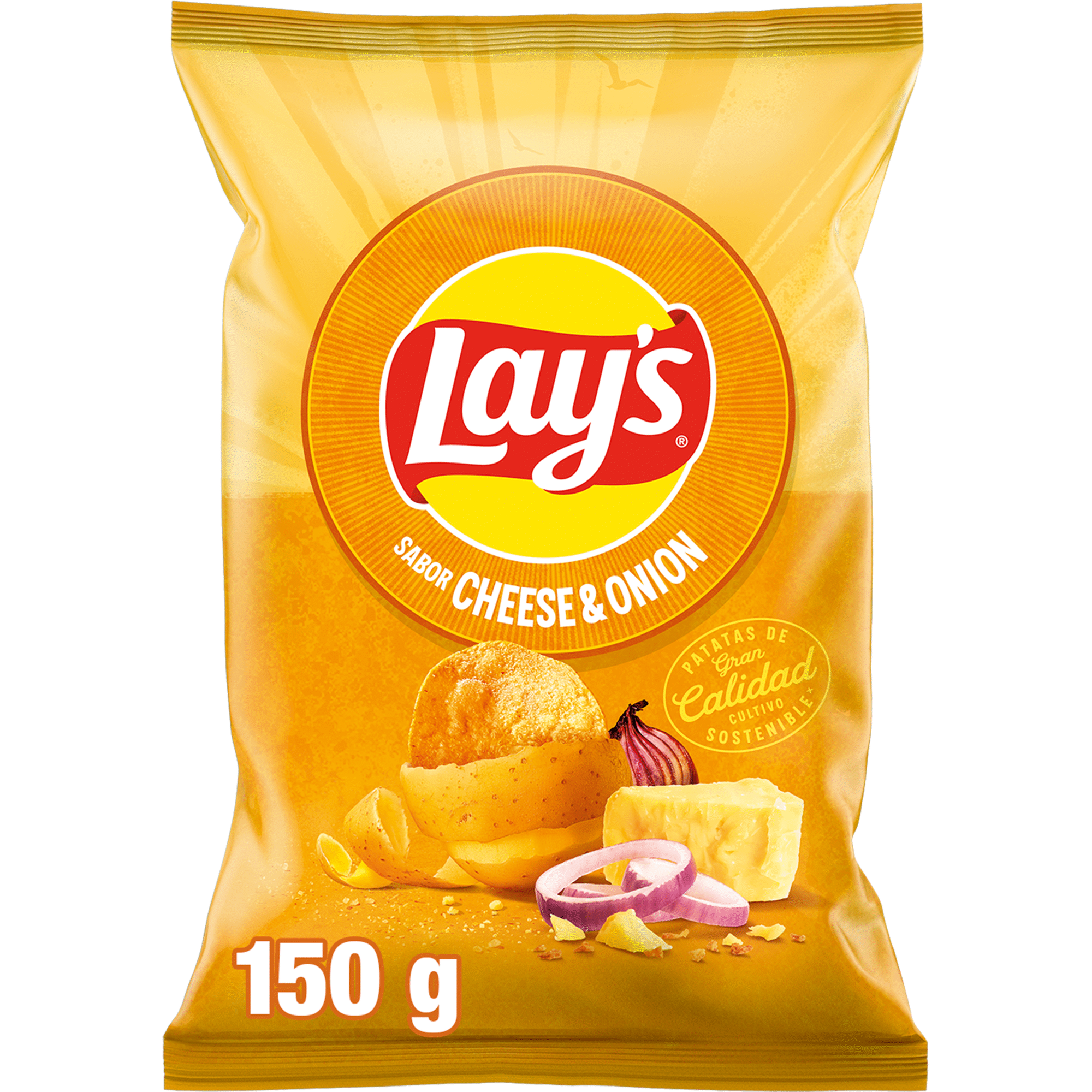 Batata Frita Lisa Sabor Queijo e Cebola