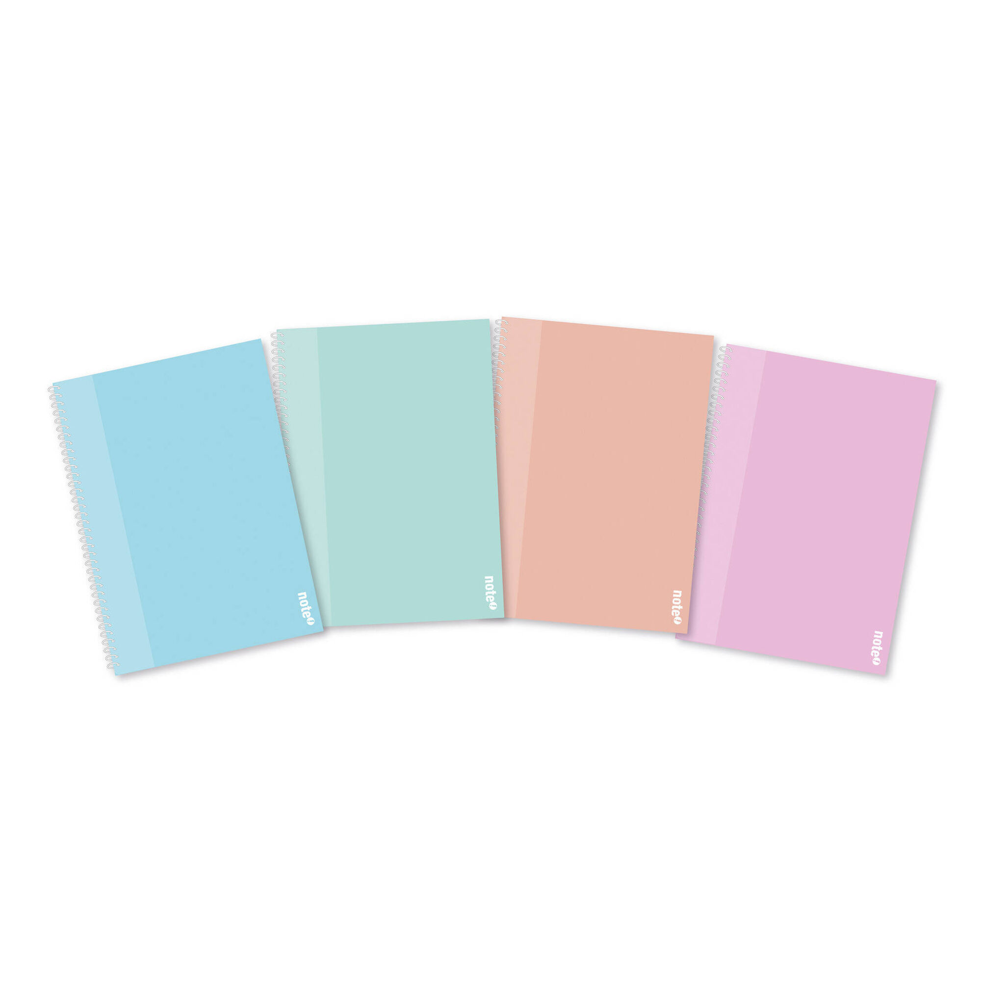 Caderno Espiral A4 Pautado Pastel (várias cores)