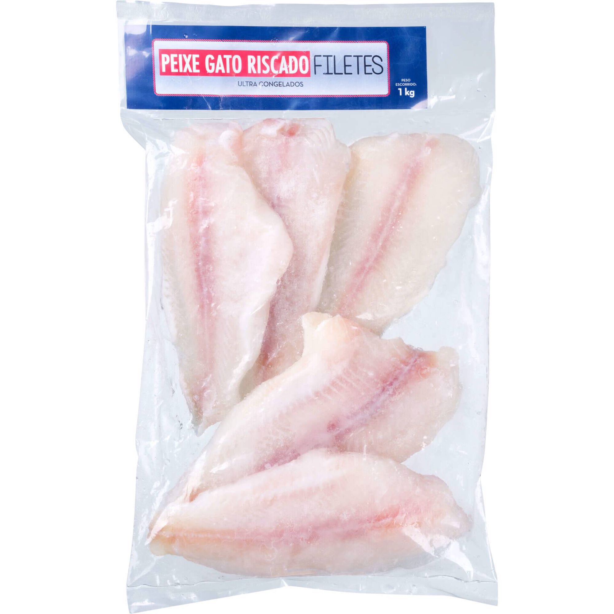 Filetes de Peixe Gato Riscado Congelado