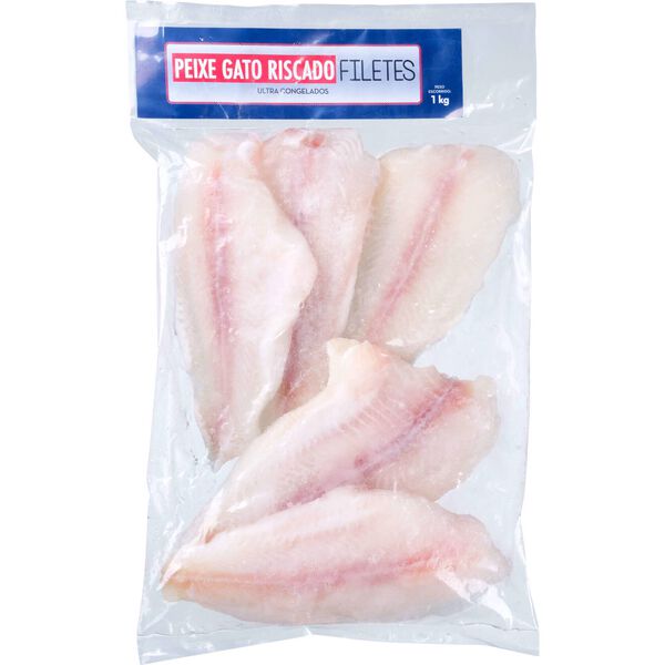 Filetes de Peixe Gato Riscado Congelado