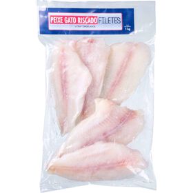 Filetes de Peixe Gato Riscado Congelado Filetes de Peixe Gato Riscado Congelado