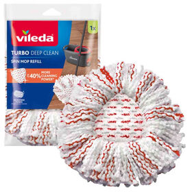 Recarga Esfregona Microfibras Balde com Pedal Deap Clean Vileda