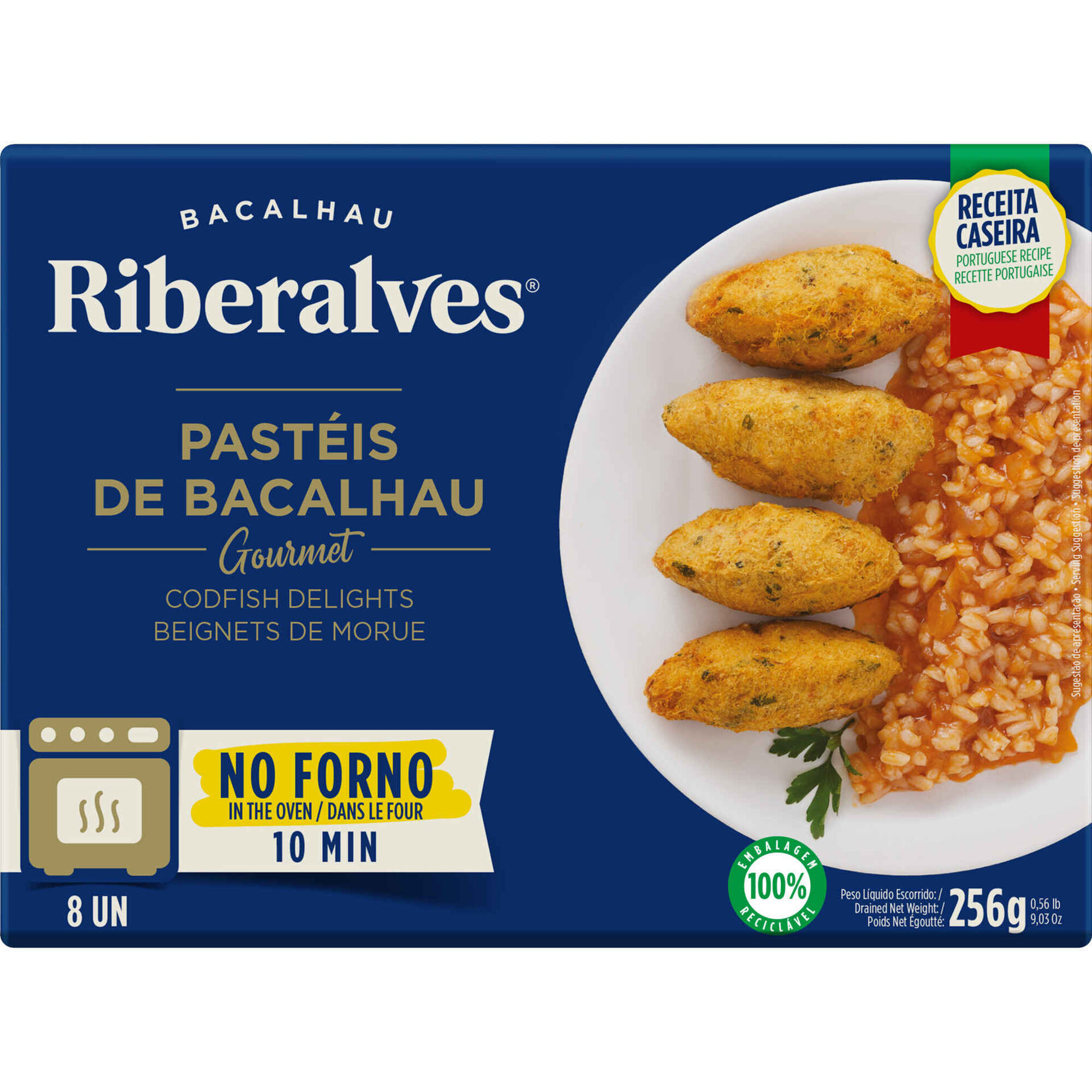 Pastéis de Bacalhau Gourmet para Forno