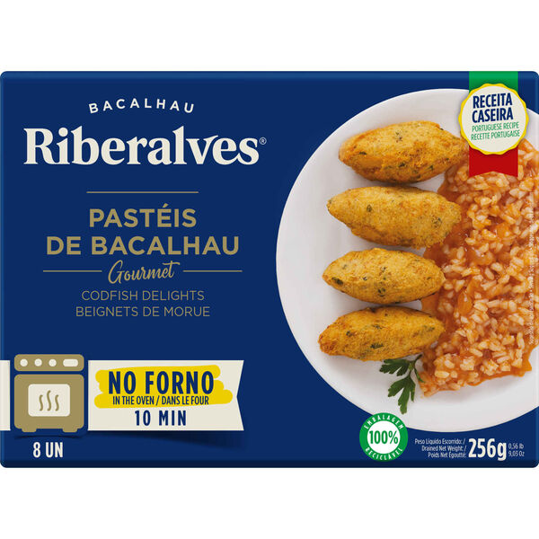 Pastéis de Bacalhau Gourmet para Forno Riberalves