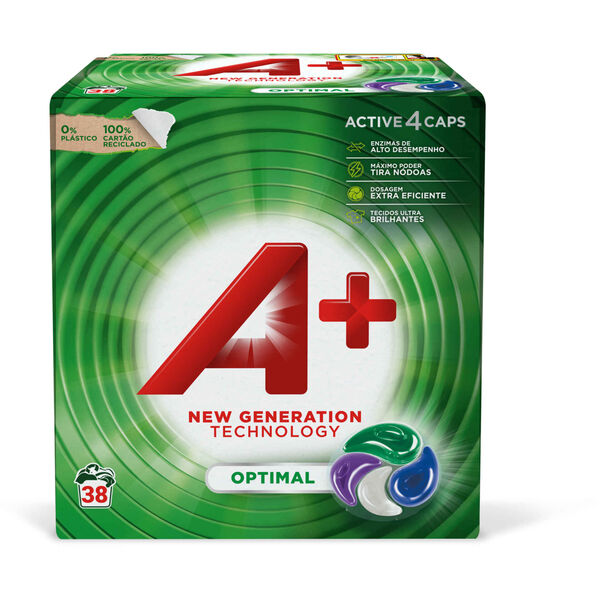 Detergente Máquina Roupa Cápsulas Optimal A+