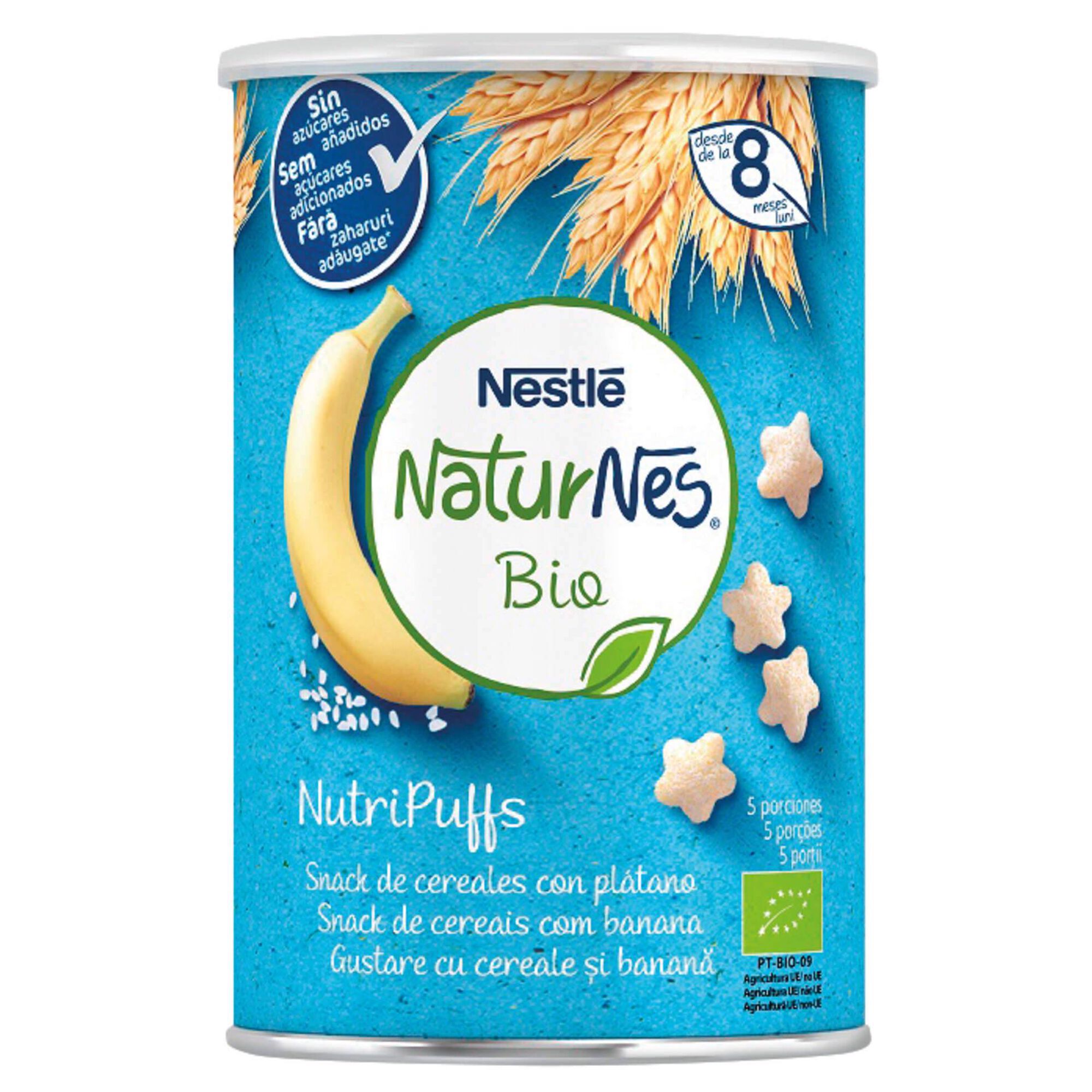 Snack para Bebé Banana Naturnes Bio +8 Meses, Snack para Bebé Banana Naturnes Bio +8 Meses, , hi-res
